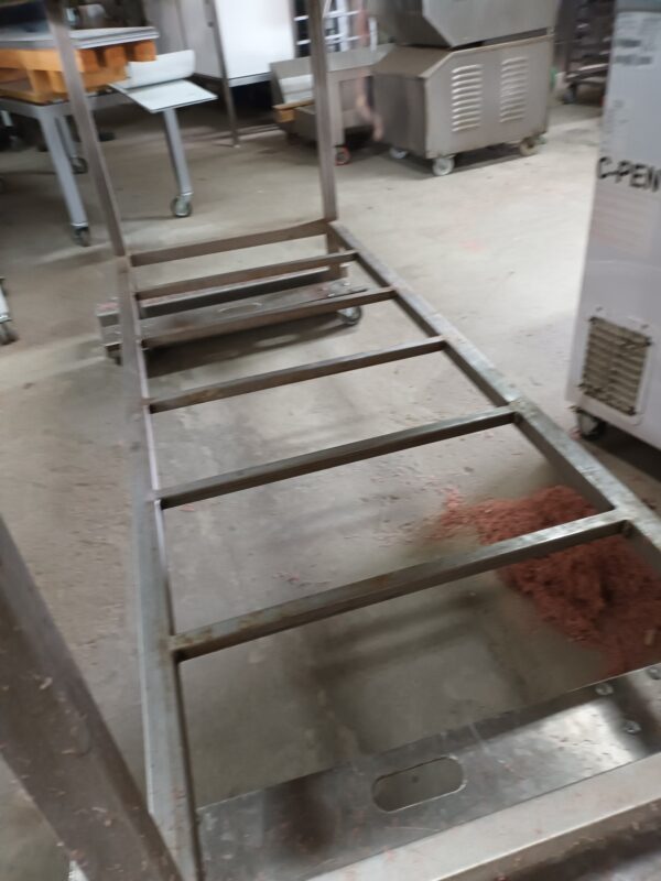 Rvst. werktafel Afm. 200x110x102 cm hoog - Afbeelding 2