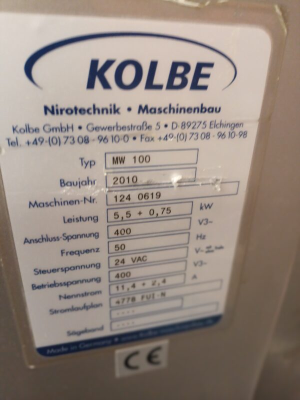 Kolbe MW 100  Gehaktmolen - Afbeelding 5