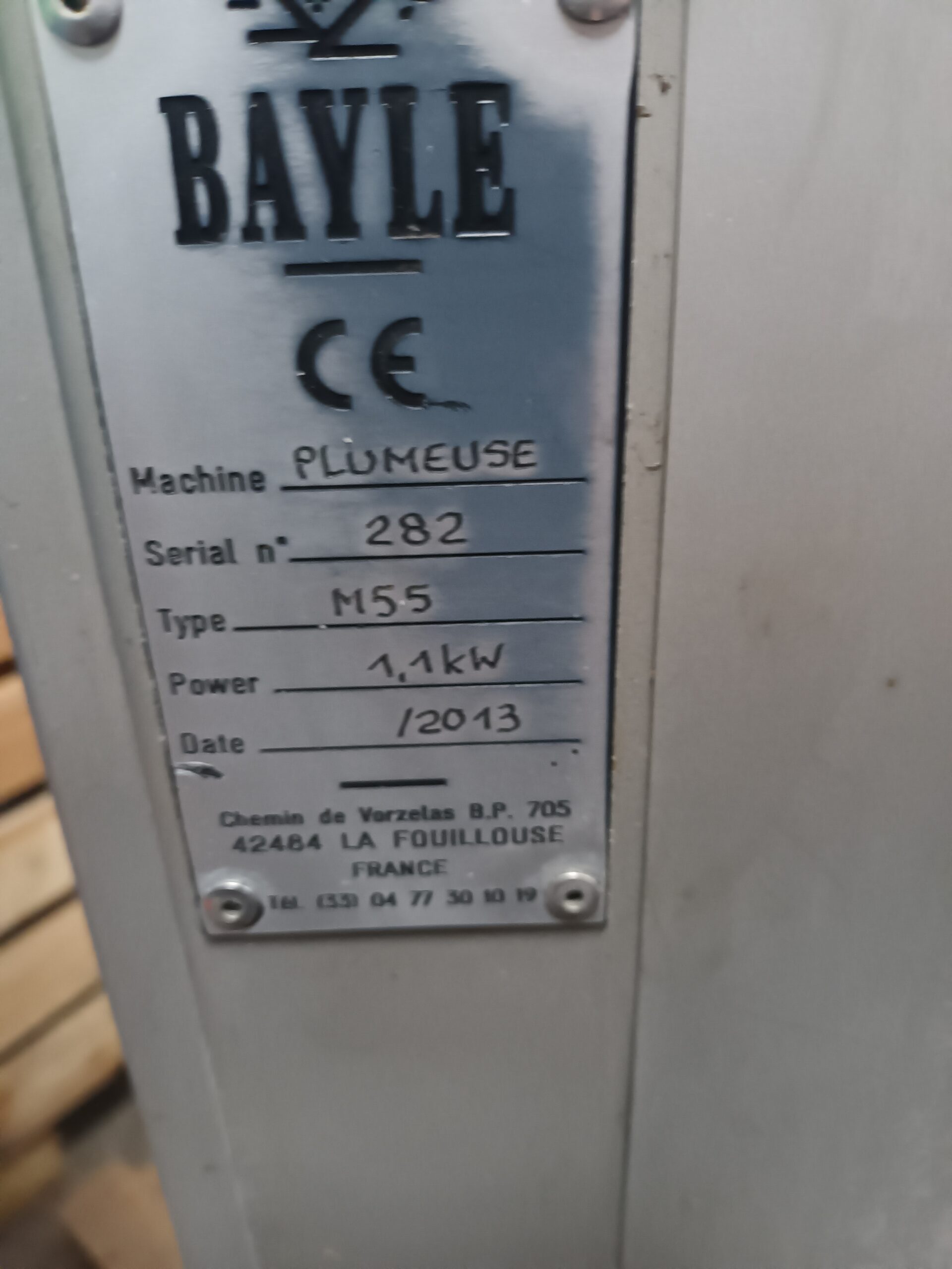 Bayle pluk machine Type M55 380V/50Hz. - Afbeelding 3
